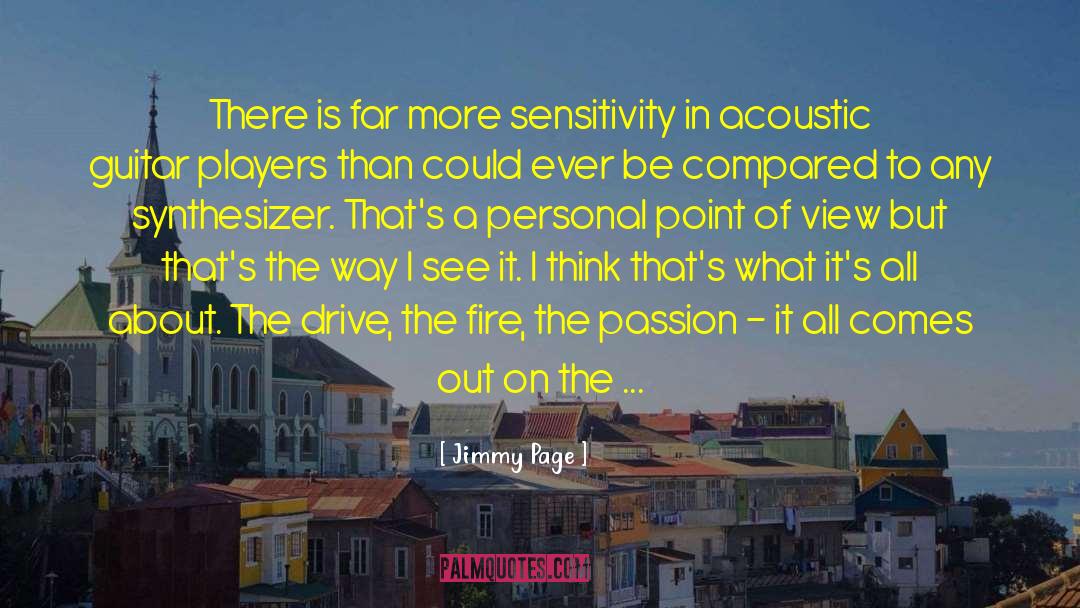 Sensitivity quotes by Jimmy Page