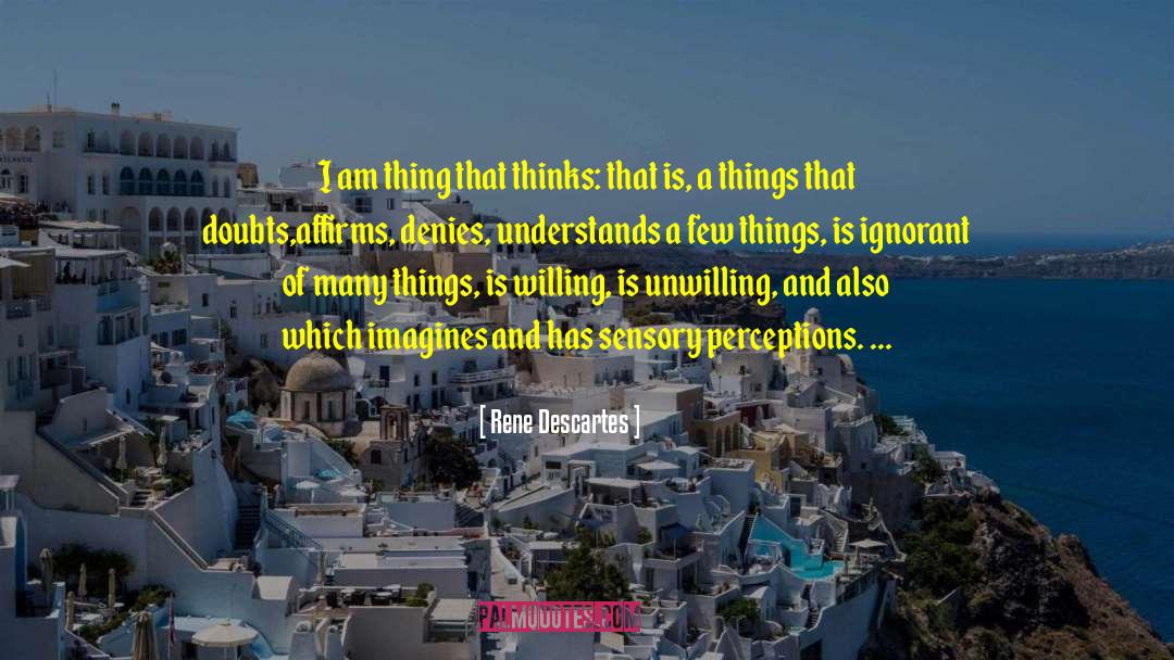 Sensory Smarts quotes by Rene Descartes
