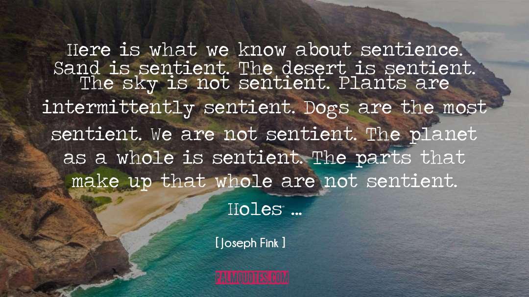 Sentient quotes by Joseph Fink