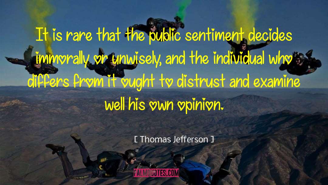 Sentiment quotes by Thomas Jefferson