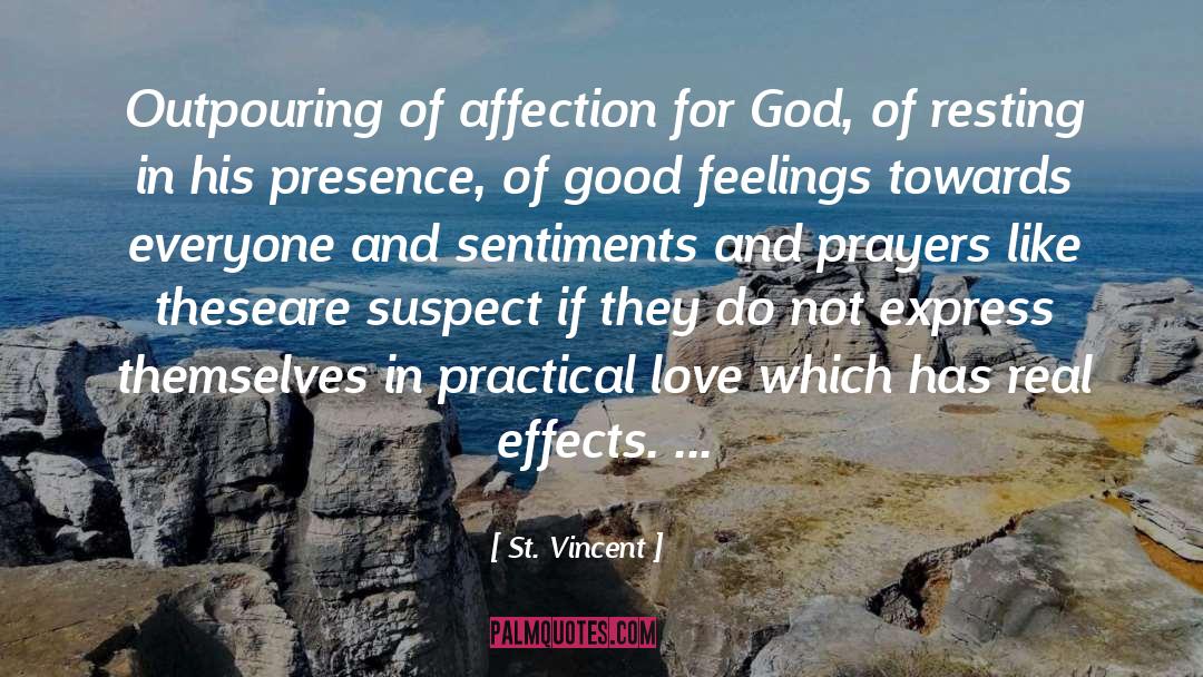 Sentiments quotes by St. Vincent