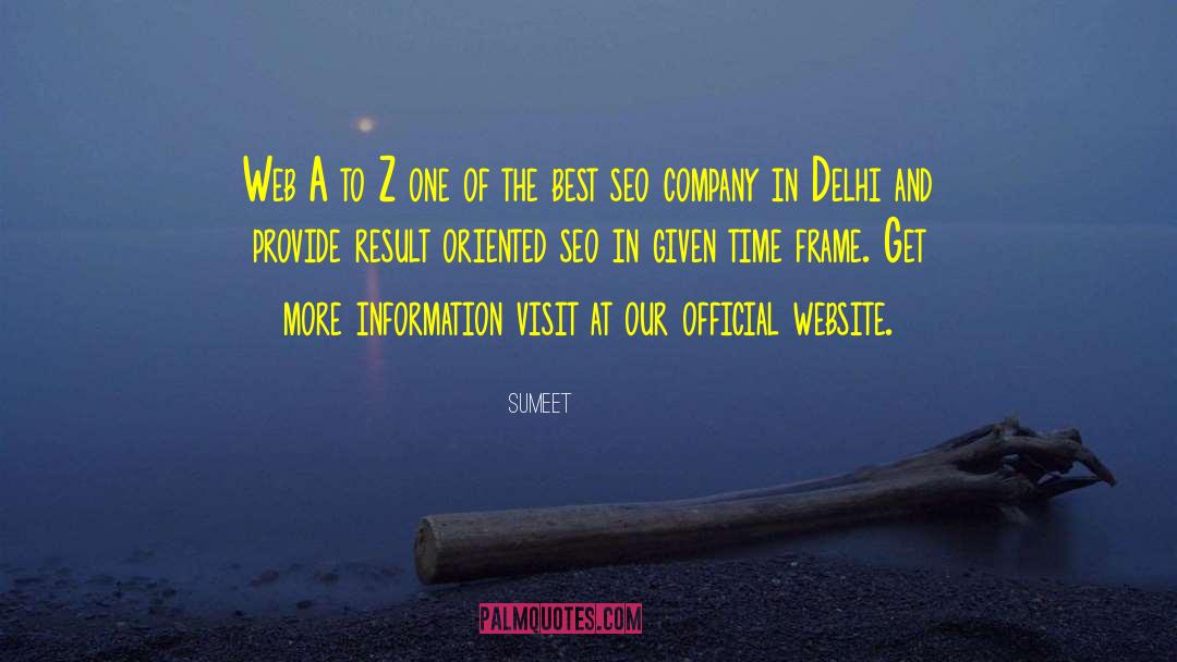 Seo Company In Delhi quotes by Sumeet
