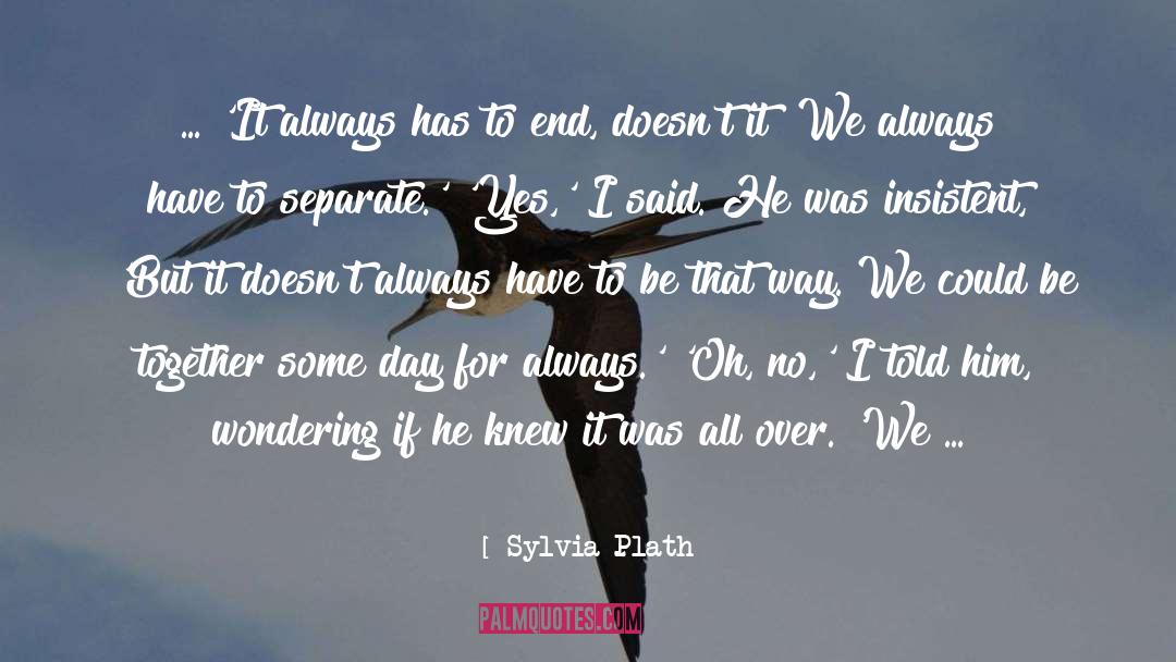 Separate But Together quotes by Sylvia Plath
