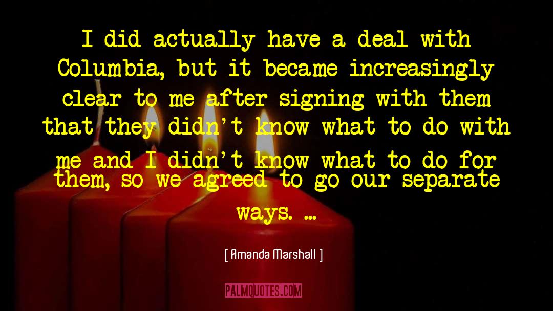 Separate Ways quotes by Amanda Marshall