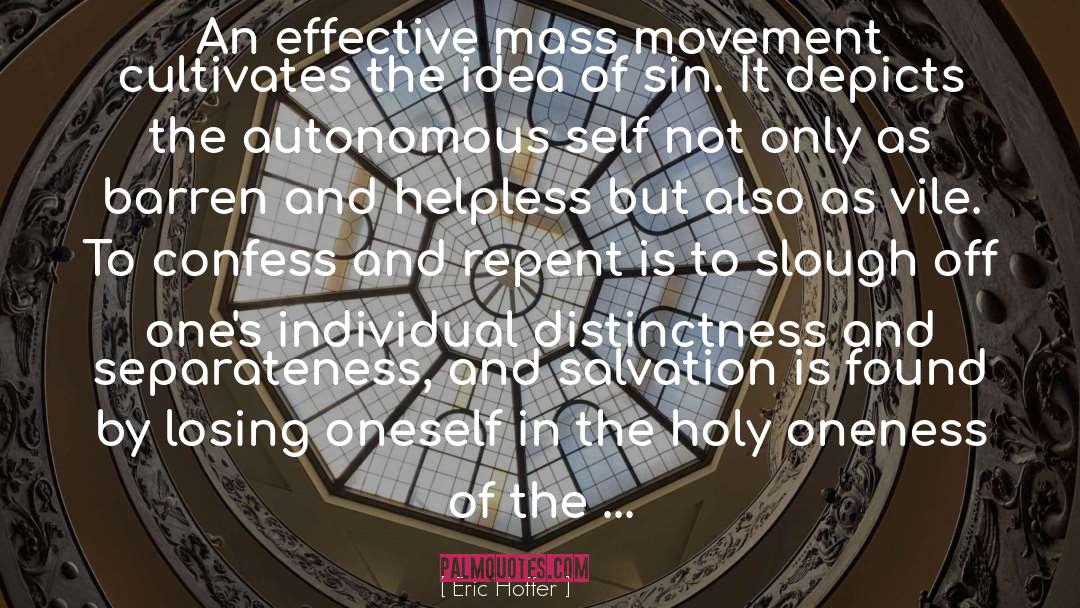 Separateness quotes by Eric Hoffer