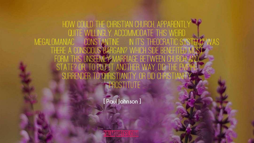 Separation Between Church And State quotes by Paul Johnson