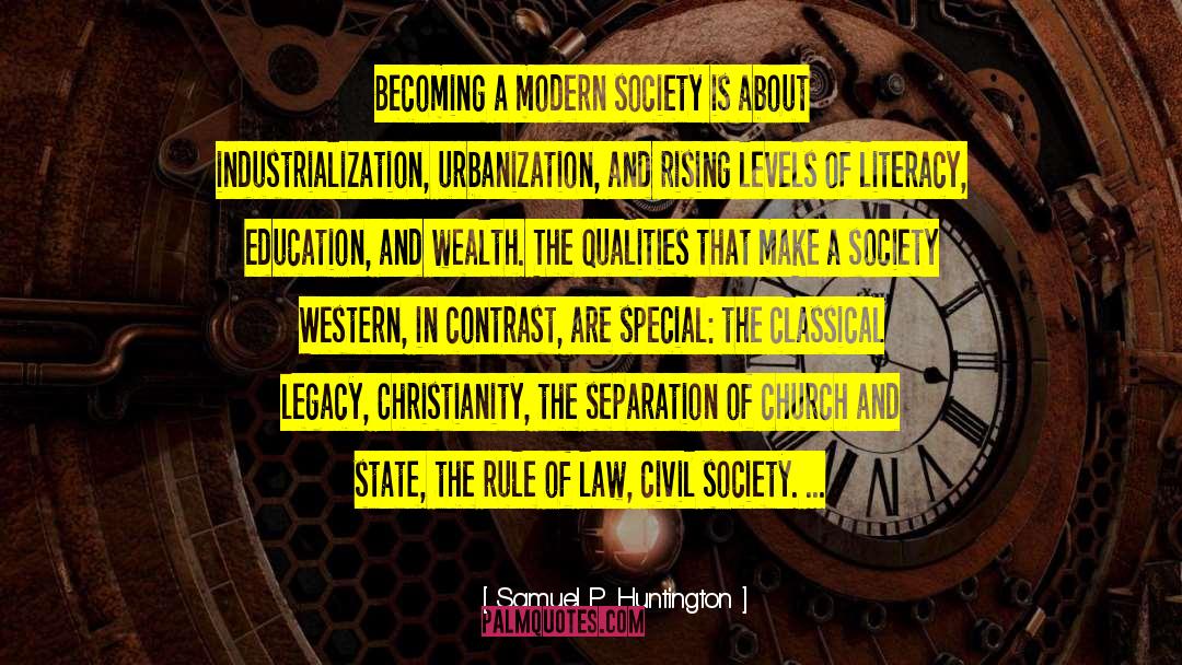 Separation Of Church And State quotes by Samuel P. Huntington