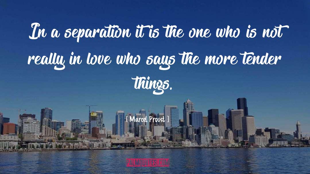 Separation quotes by Marcel Proust