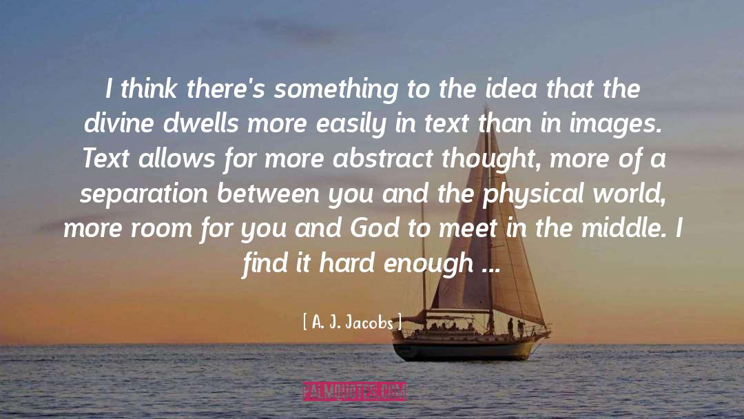 Separation quotes by A. J. Jacobs