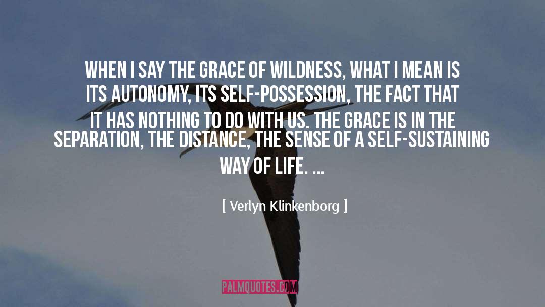 Separation quotes by Verlyn Klinkenborg