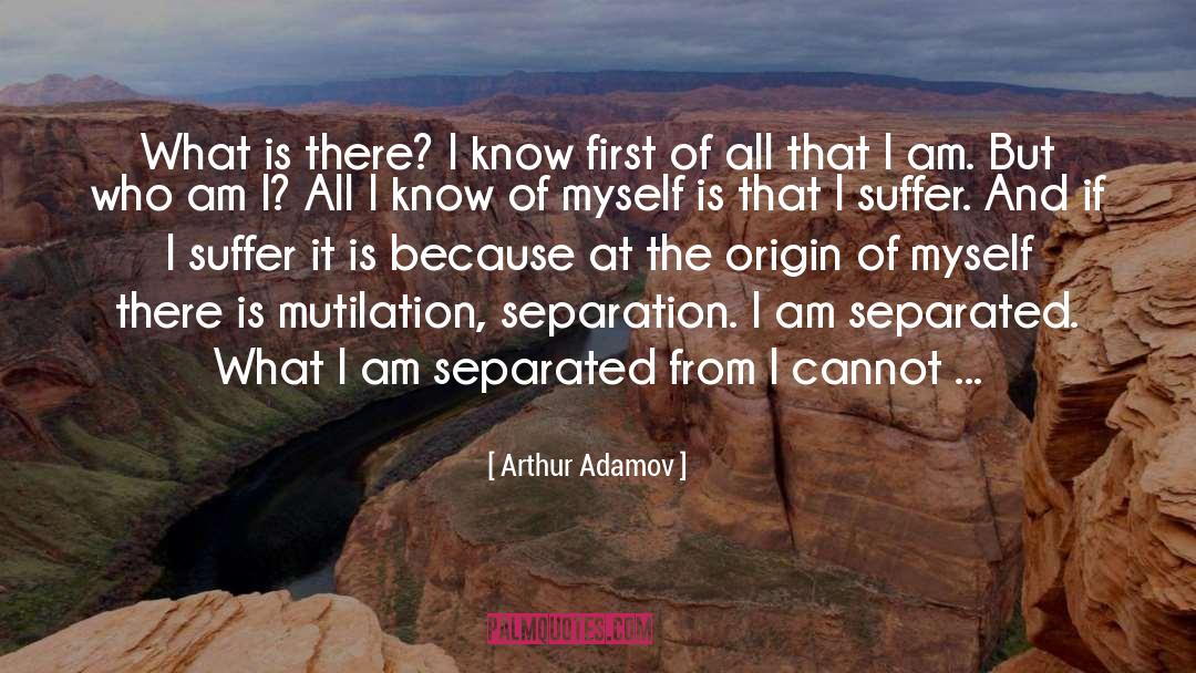Separation quotes by Arthur Adamov