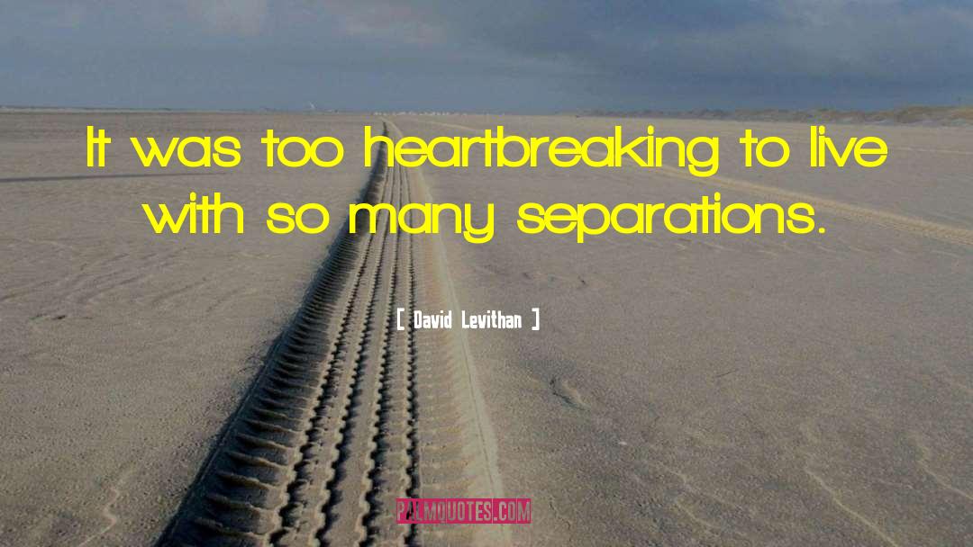 Separations quotes by David Levithan