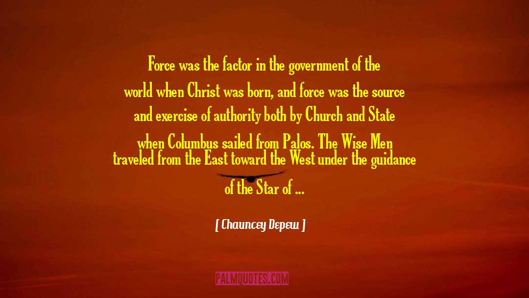 Seperation Of Church And State quotes by Chauncey Depew