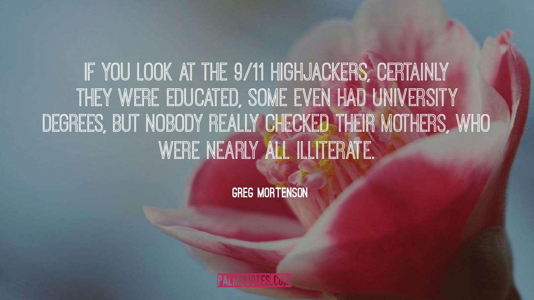 Sept 11 quotes by Greg Mortenson