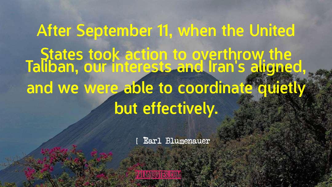 September 11 2001 quotes by Earl Blumenauer