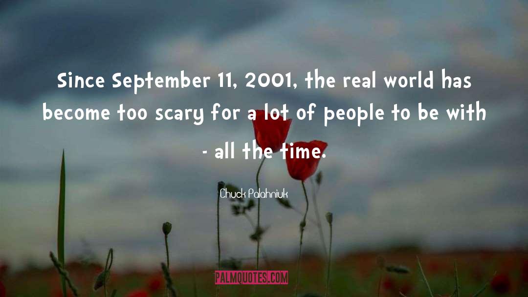 September 11 2001 quotes by Chuck Palahniuk