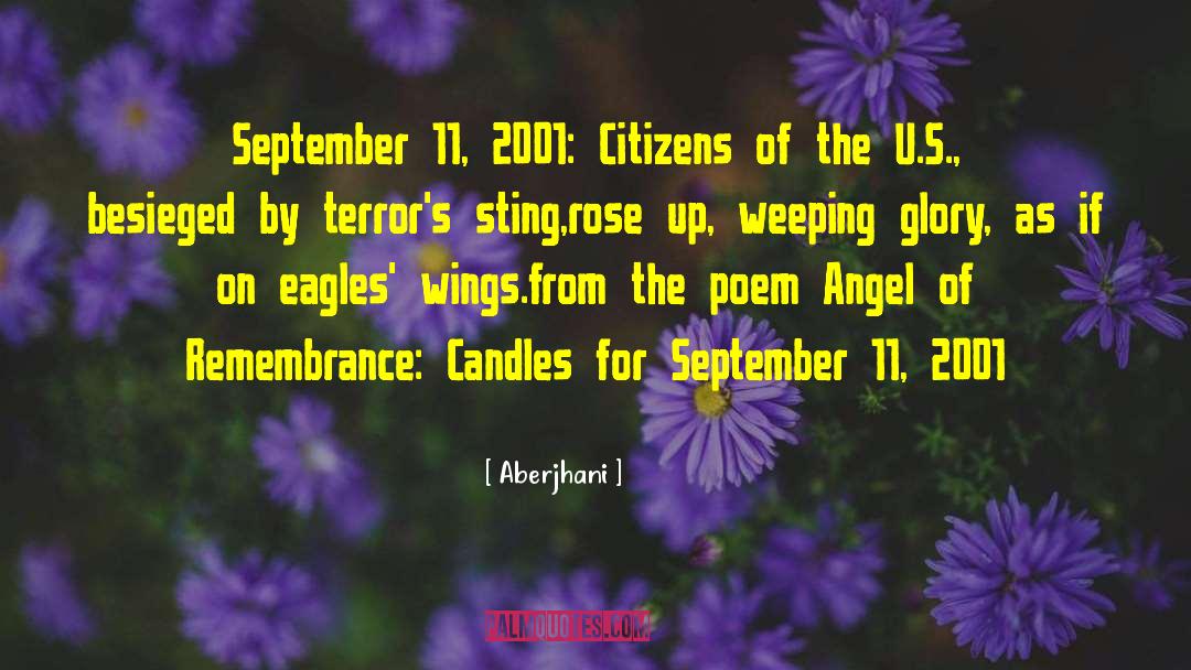 September 11 2001 quotes by Aberjhani