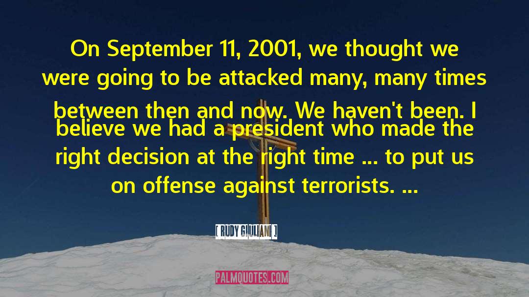 September 11 2001 quotes by Rudy Giuliani