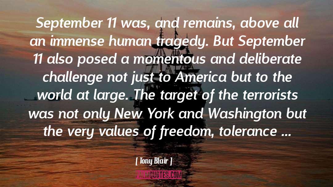 September 11 quotes by Tony Blair