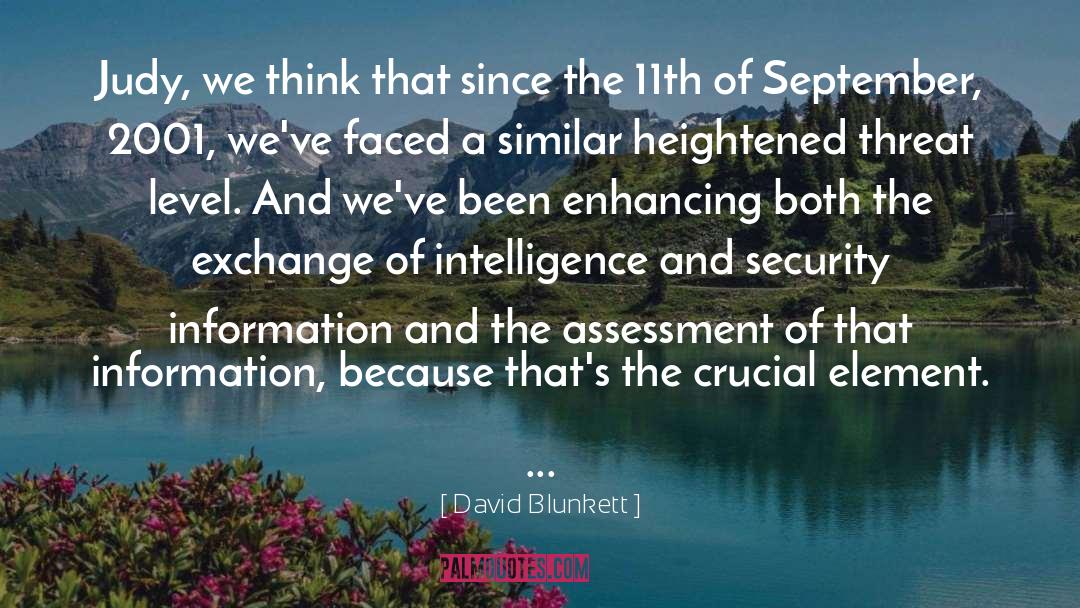 September 11th Attacks quotes by David Blunkett