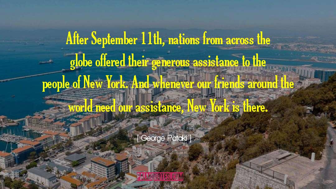 September 11th quotes by George Pataki