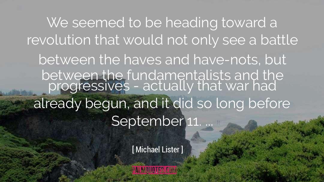 September 11th quotes by Michael Lister
