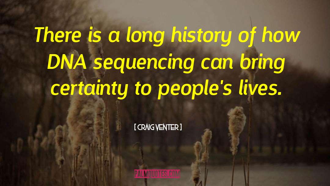 Sequencing quotes by Craig Venter