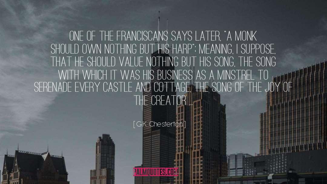 Serenade quotes by G.K. Chesterton