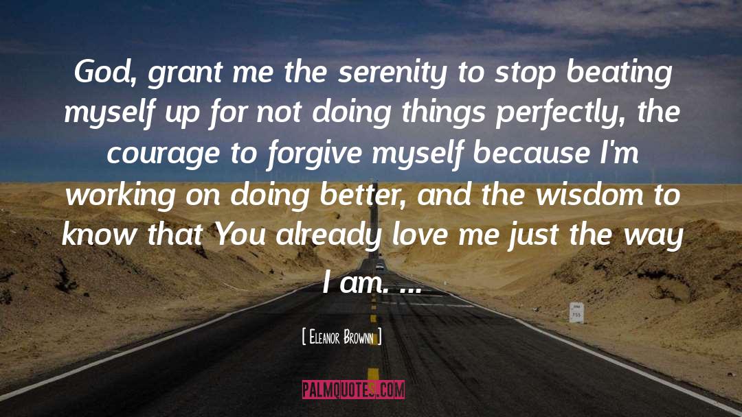 Serenity Prayer quotes by Eleanor Brownn