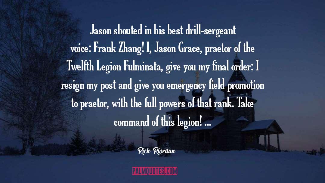 Sergeant quotes by Rick Riordan