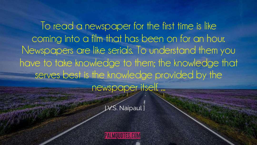 Serials quotes by V.S. Naipaul