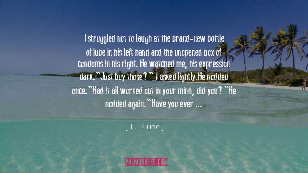Serious Face Expression quotes by T.J. Klune