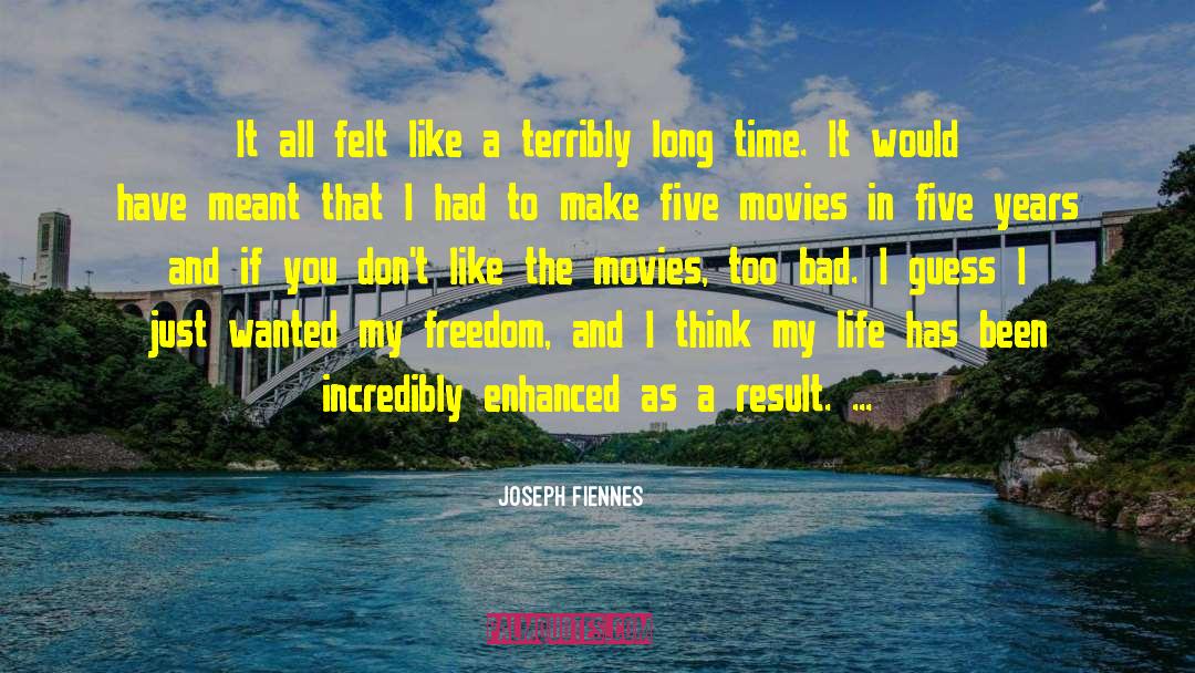 Serious Life quotes by Joseph Fiennes