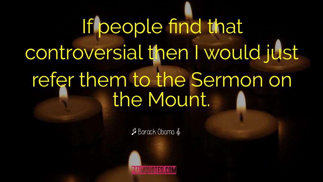 Sermon On The Mount quotes by Barack Obama
