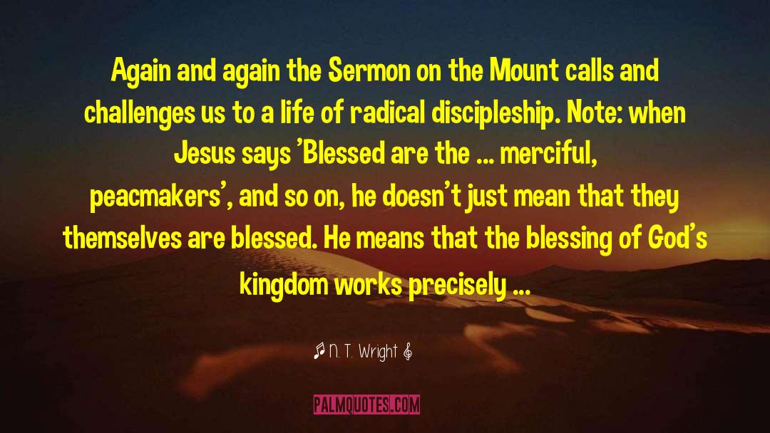 Sermon On The Mount quotes by N. T. Wright