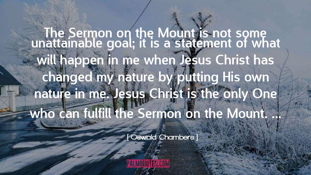 Sermon On The Mount quotes by Oswald Chambers