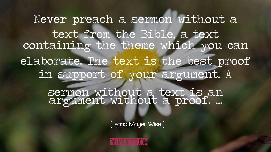 Sermon quotes by Isaac Mayer Wise