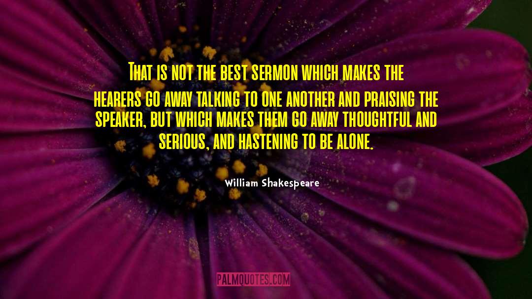 Sermons quotes by William Shakespeare