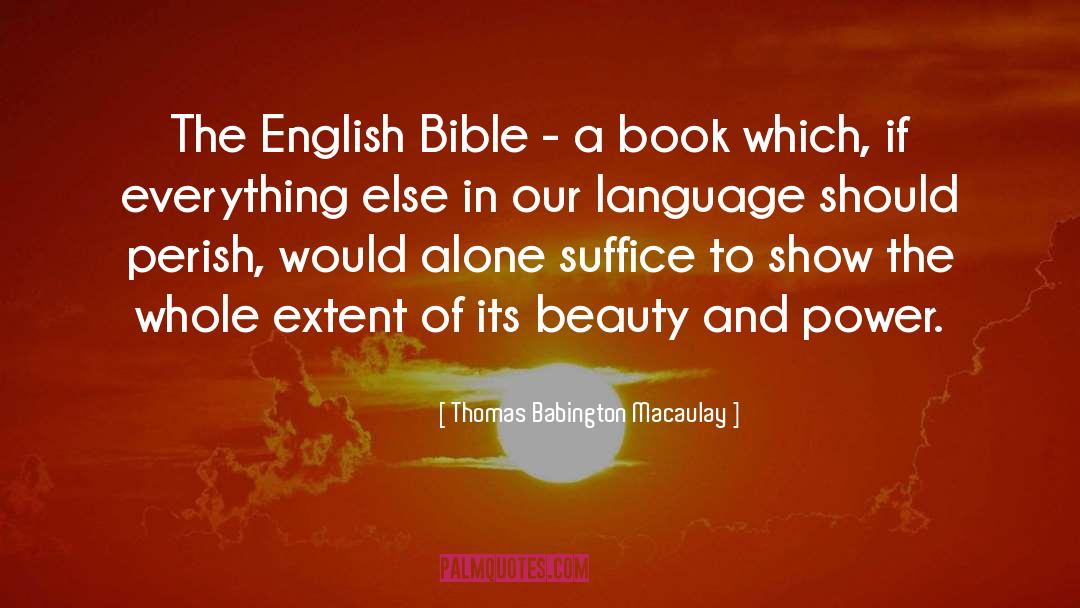 Seront In English quotes by Thomas Babington Macaulay