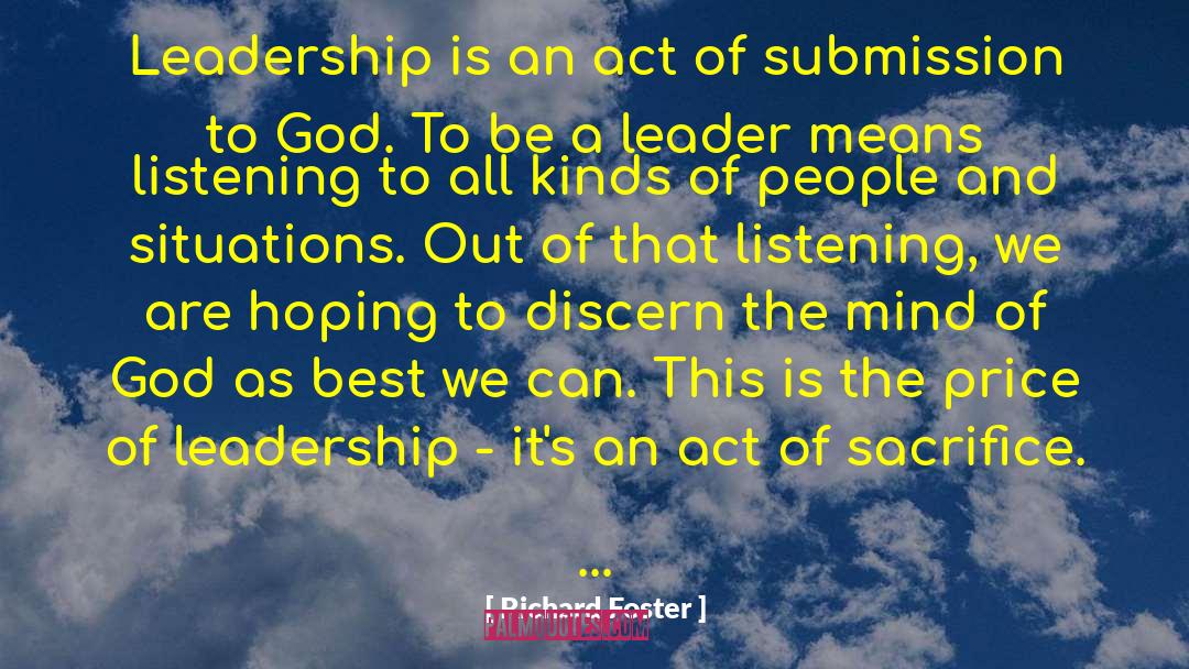 Servant Leader quotes by Richard Foster