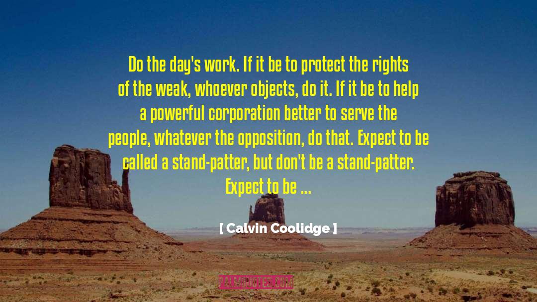 Serve The People quotes by Calvin Coolidge