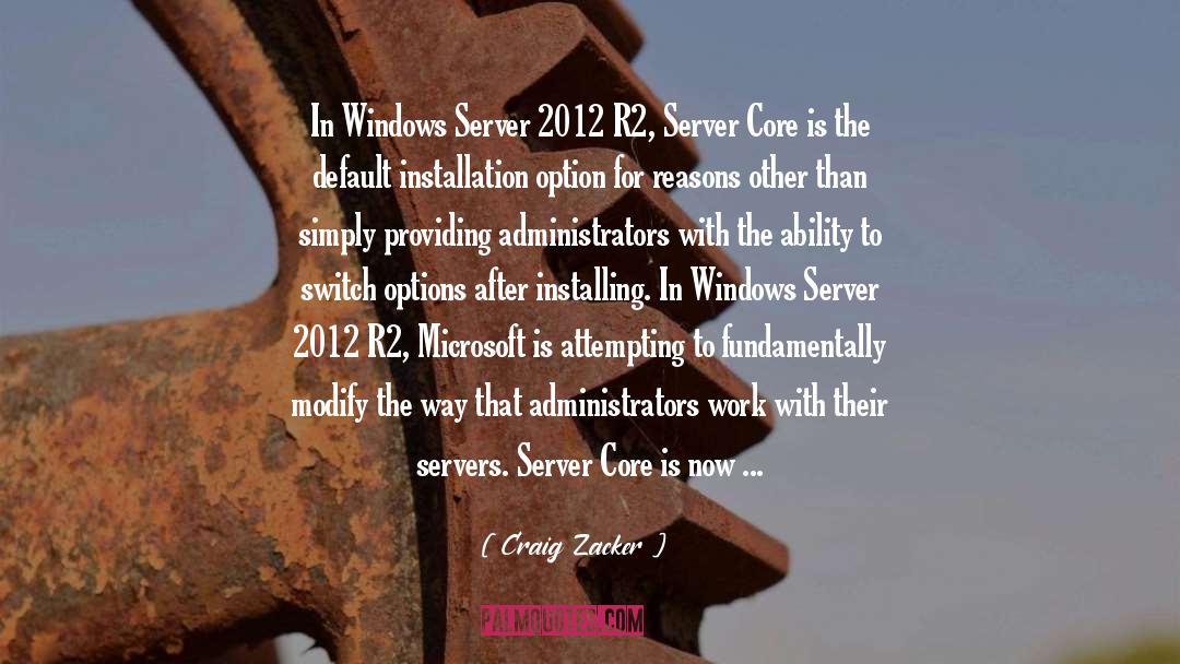 Server quotes by Craig Zacker