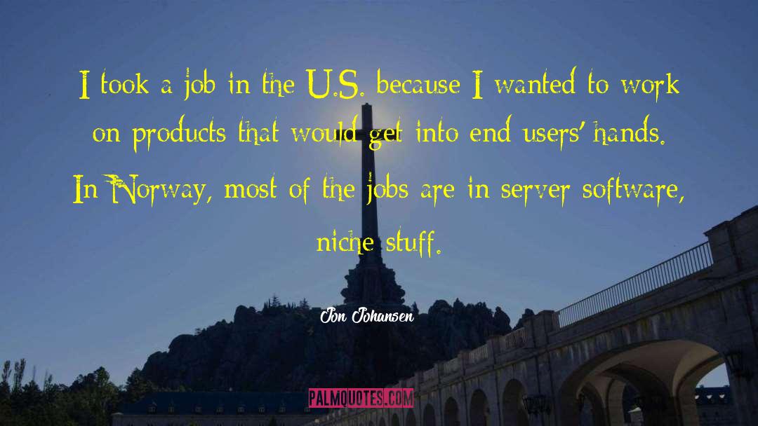 Server quotes by Jon Johansen