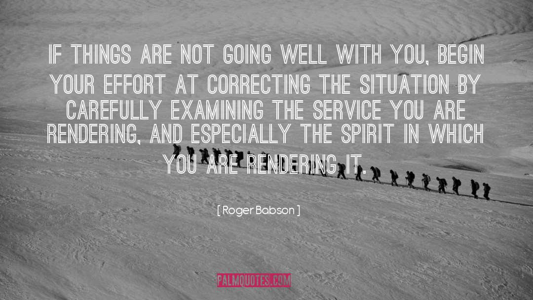 Service Business quotes by Roger Babson