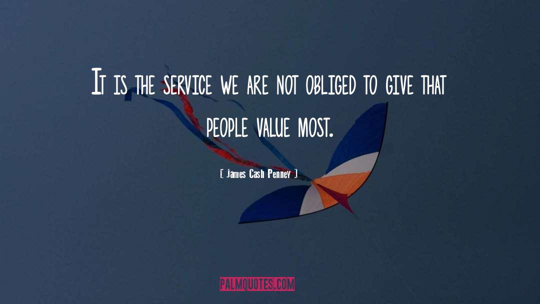 Service Excellence quotes by James Cash Penney