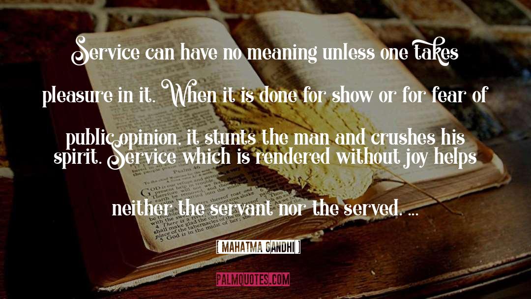 Service Marketing quotes by Mahatma Gandhi