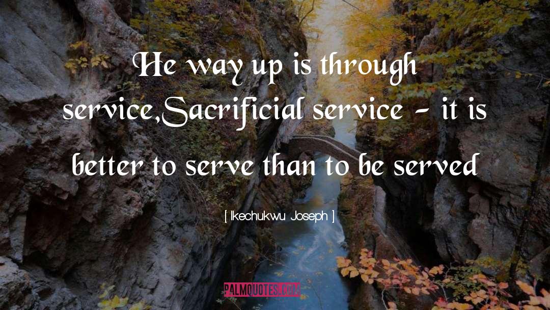 Service To Community quotes by Ikechukwu Joseph