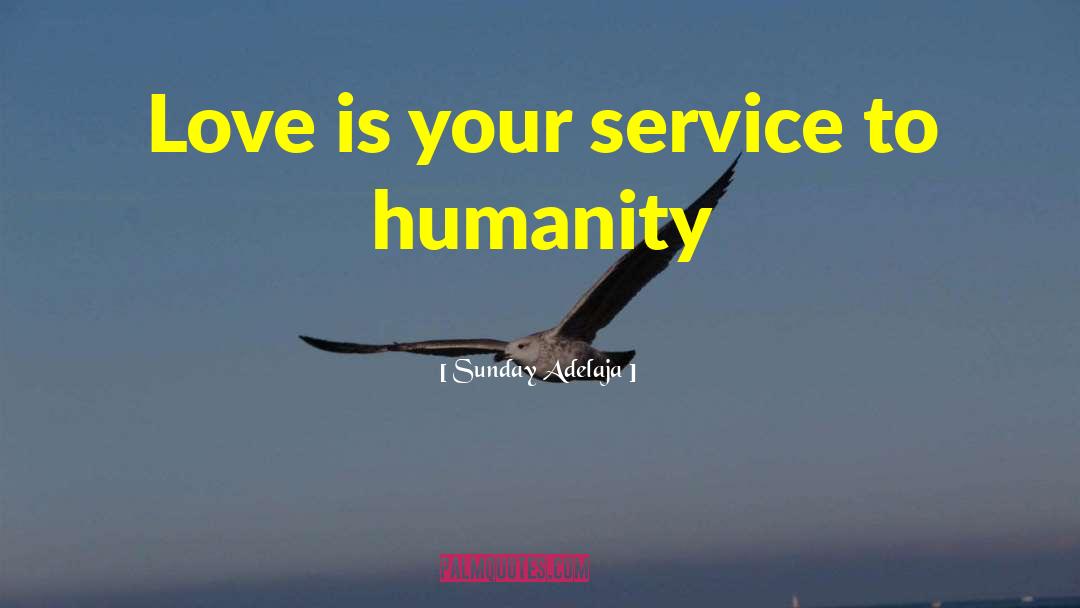 Service To Humanity quotes by Sunday Adelaja