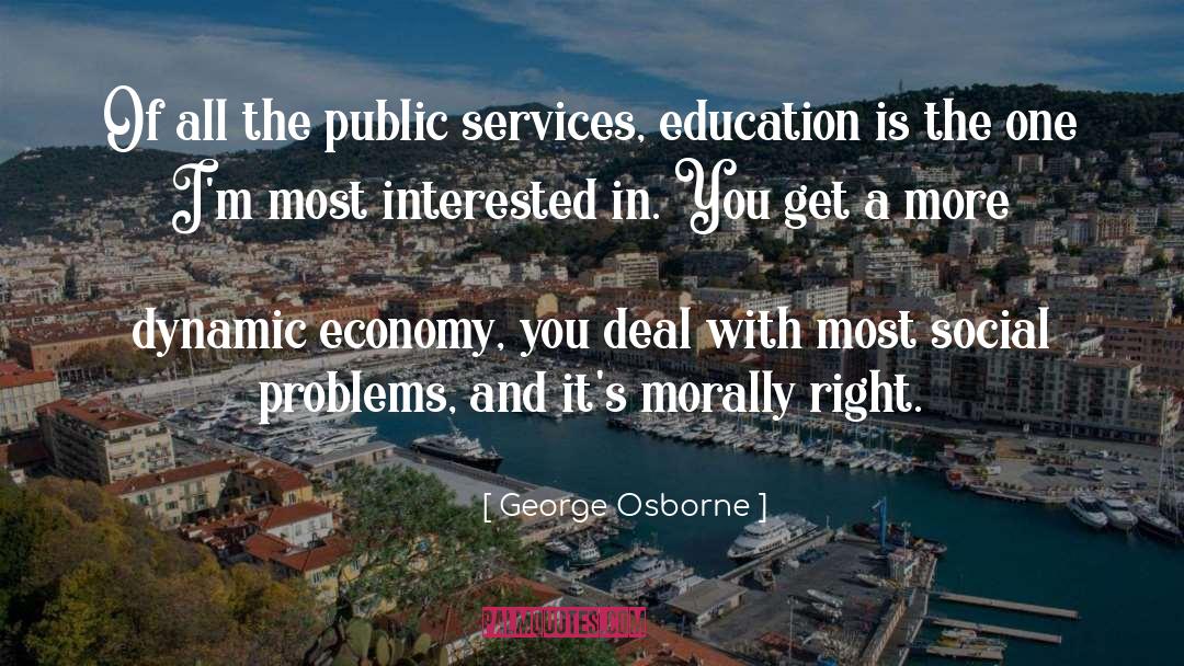 Services quotes by George Osborne