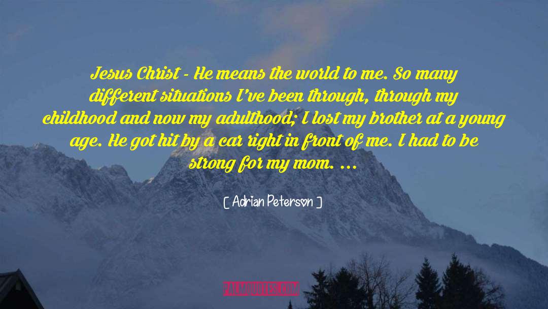 Serving Christ quotes by Adrian Peterson